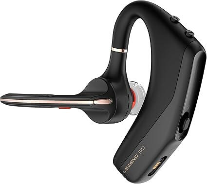 Casque Bluetooth Poly Voyager Legend 50 noir avec microphone à réduction de bruit et connexion sans fil Bluetooth 5.4 — idéal pour appels et mobilité professionnelle