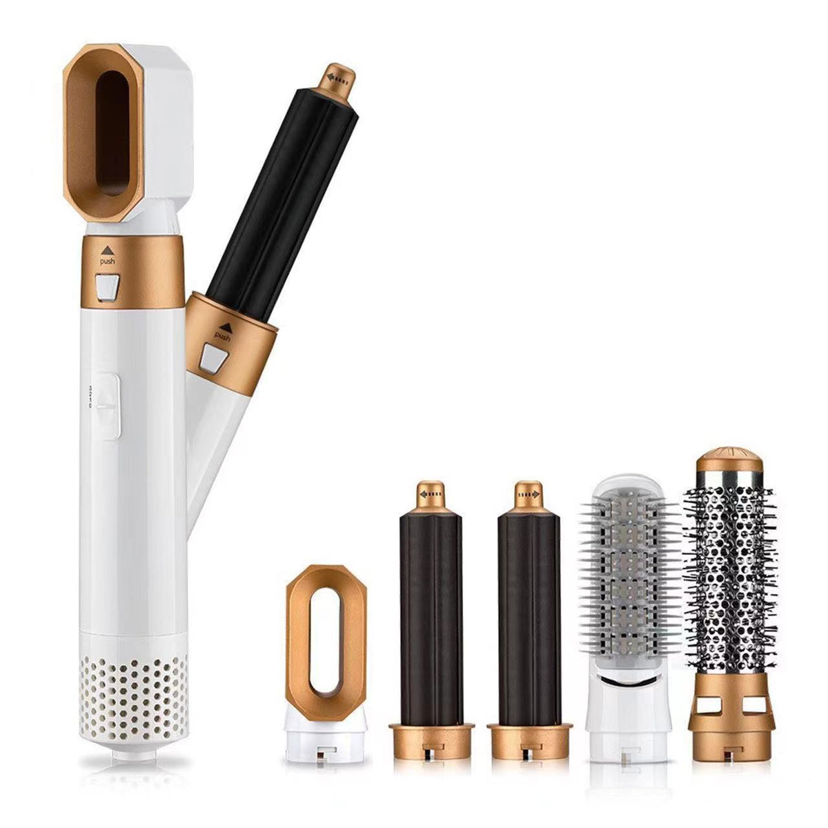 Boutique S&Y hot air styling brush with interchangeable attachments