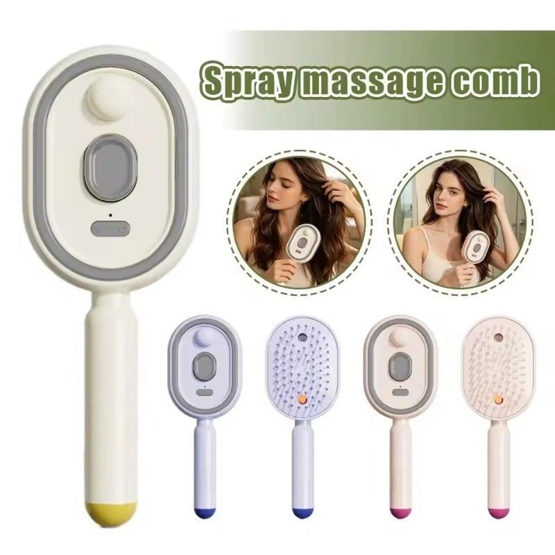 Boutique S&Y electric air cushion massage comb with mist sprayer
