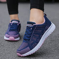 Women's Breathable Mesh Walking Sneakers – Lightweight Casual Flat Shoes