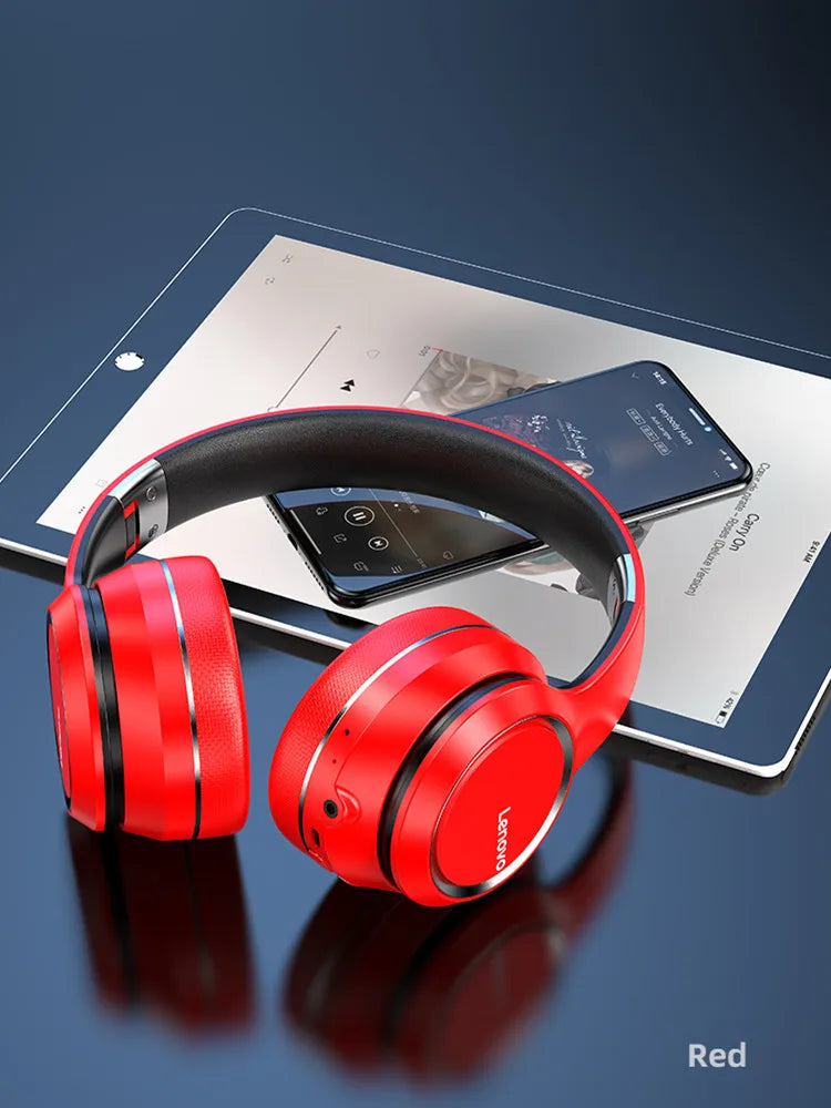 Lenovo HD200 Wireless Bluetooth Over-Ear Headphones – Noise Cancelling Gaming Headset