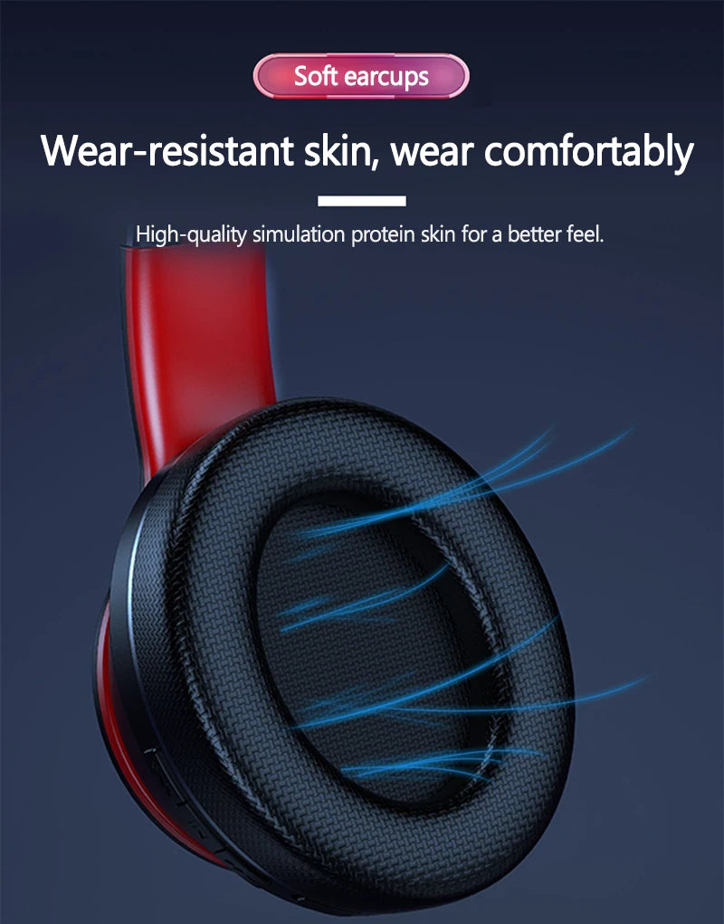 Lenovo HD200 Wireless Bluetooth Over-Ear Headphones – Noise Cancelling Gaming Headset