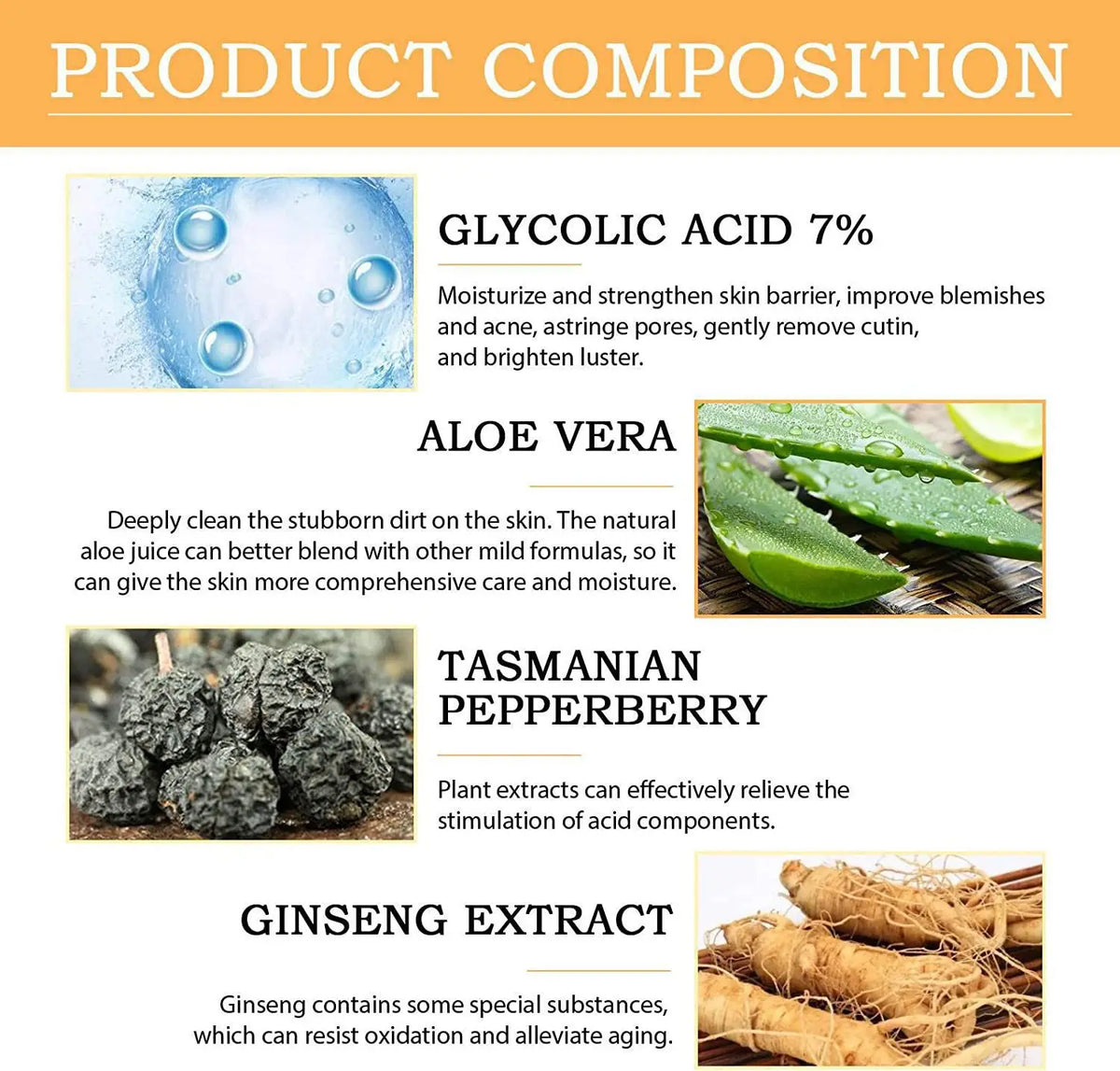 Glycolic Acid 7% Toning Solution – Exfoliating Face Toner for Smoother, Brighter-Looking Skin