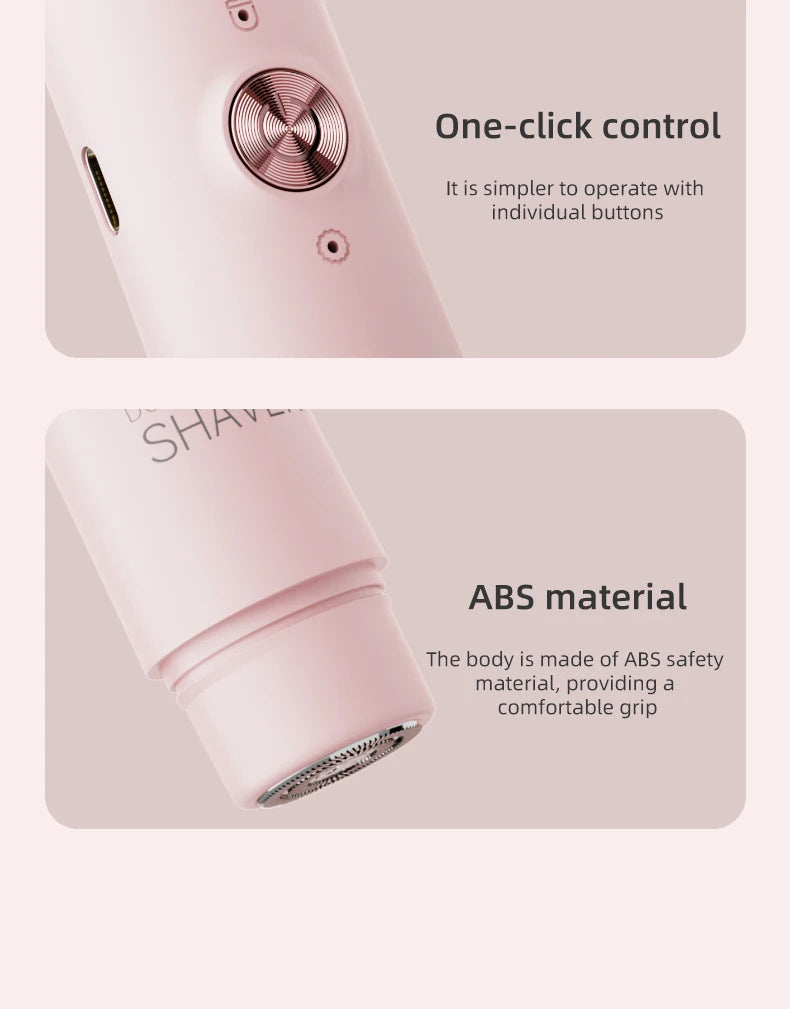 Women Electric Epilator – Rechargeable Dual Head Hair Removal Device for Body Grooming & Smooth Skin Care