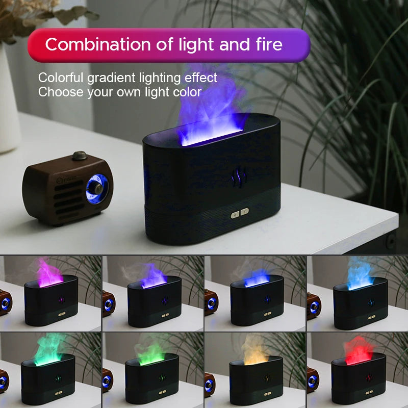 Flame Aroma Diffuser & Cool Mist Humidifier — 180ml