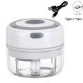 Mini picadora eléctrica de ajos de 100ml/250ml - Machacador USB recargable con potente batería de litio, fácil de usar para carne