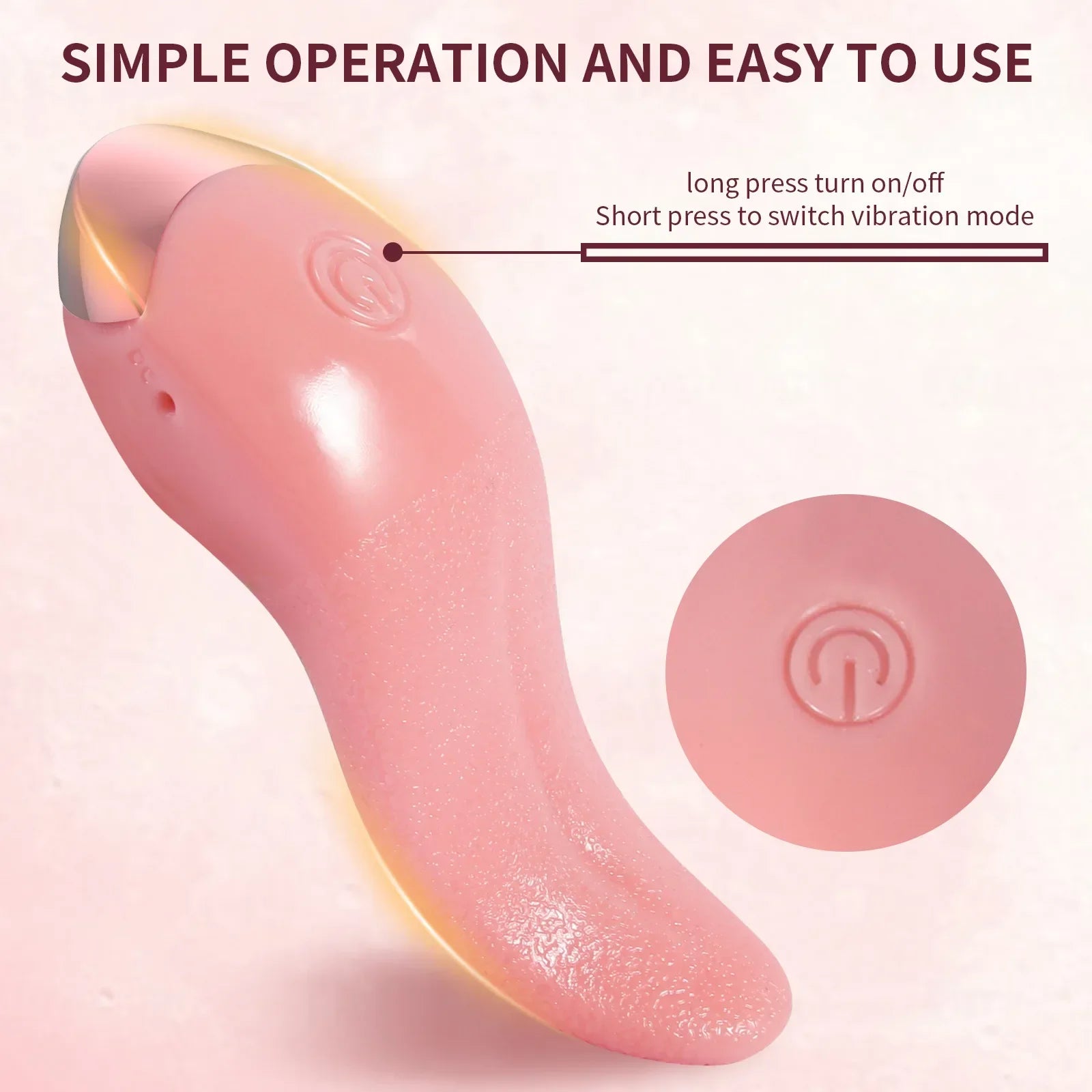 Heating Tongue Licking Vibrator G spot Clitoral Stimulator Mini Clit Sex Toys for Women Rechargeable Nipple Female Masturbator