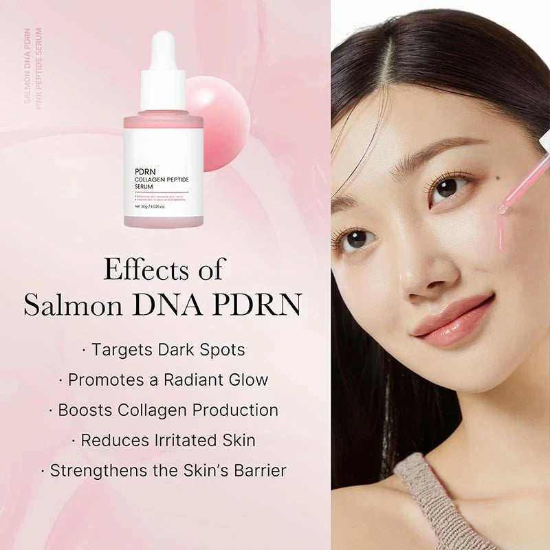 Sérum facial aux peptides de collagène et PDRN de saumon – Soin régénérant et élasticité de la peau