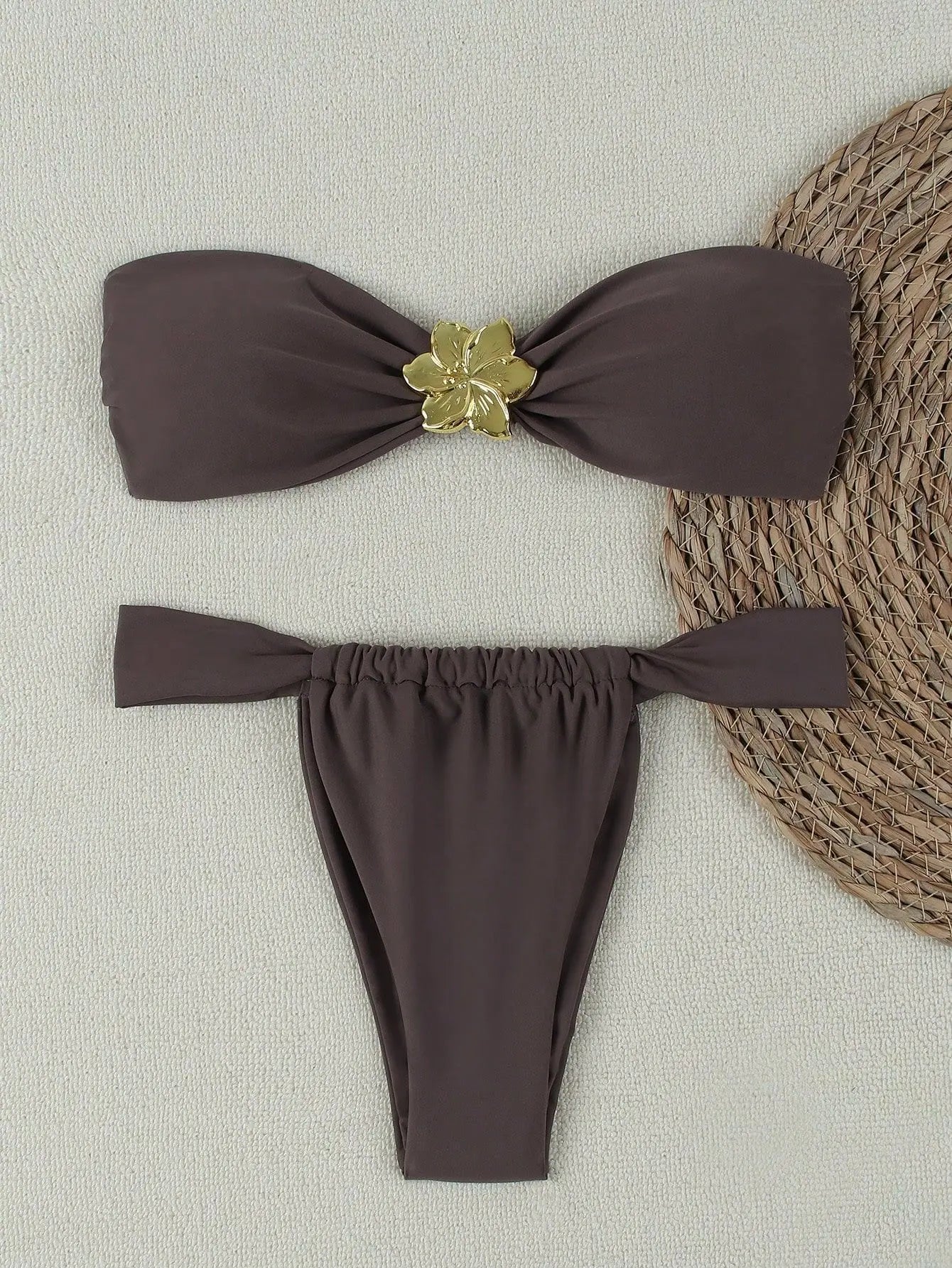 Conjunto de bikini push-up sin tirantes Sexy 2026 - Traje de baño de tanga brasileña para mujer