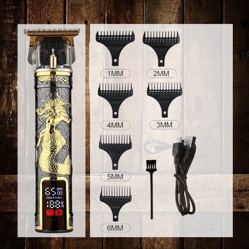 T9 Electric Hair Clipper & Beard Trimmer for Men – Professional Rechargeable Barber Shaving Machine