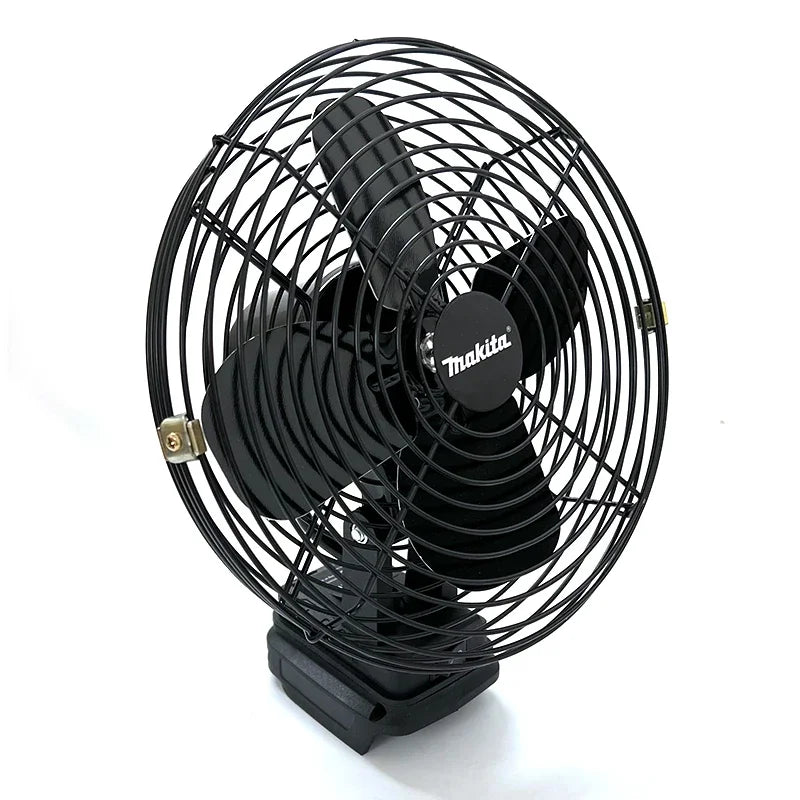 Makita Camping Fan 8 Inches Wireless Outdoor Fishing Desktop Portable Metal Fan Strong Wind Fan Fit Makita 18V 20V Battery