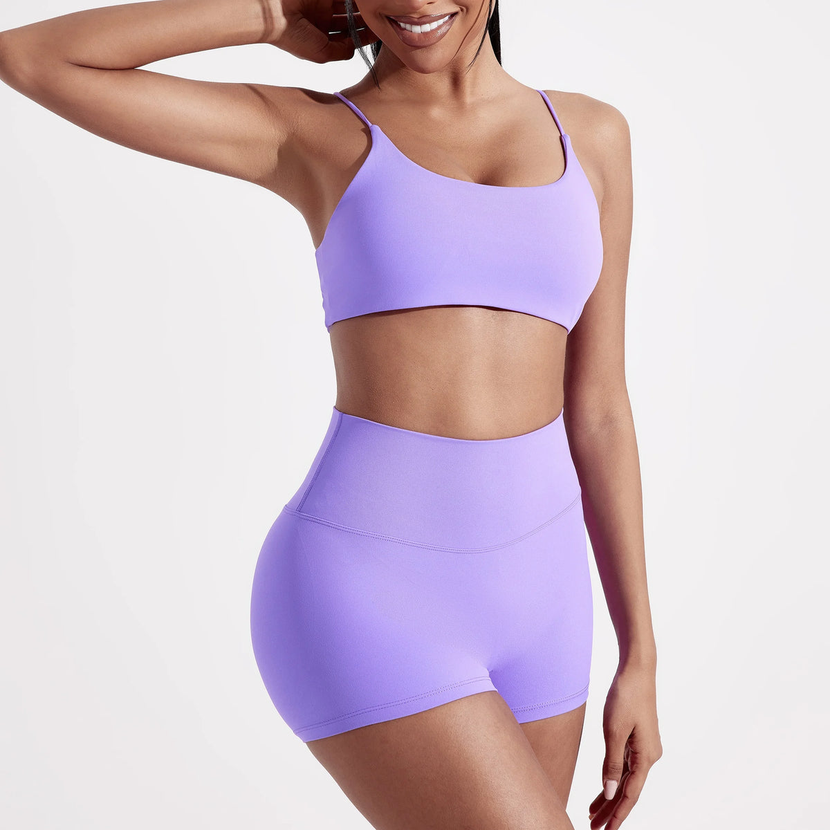 Brassière de sport femme dos croisé – Haut de fitness et yoga haute résistance avec coussinets de poitrine