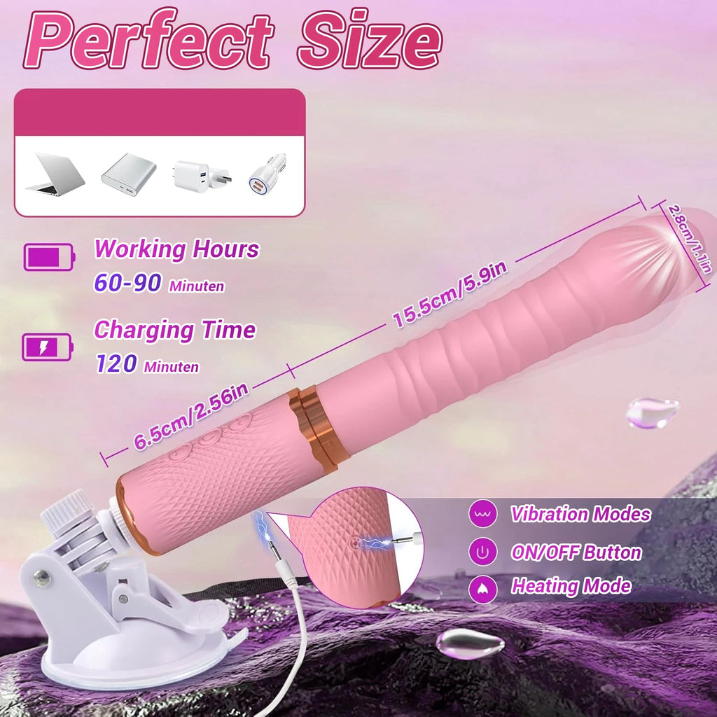 Rechargeable Personal Body Massager – Dual Motor Heating Device for Intimate Wellness
