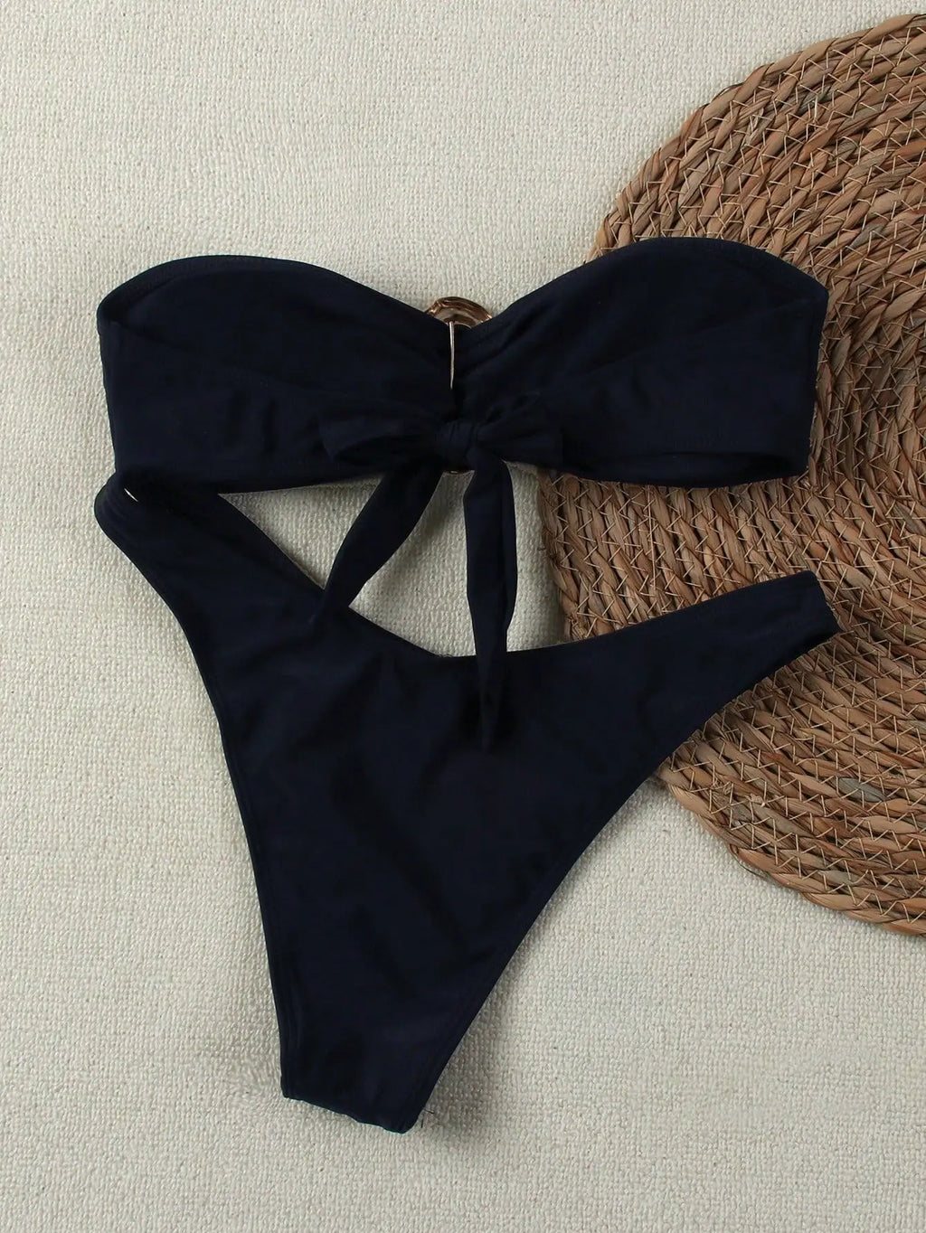 Conjunto de bikini push-up sin tirantes Sexy 2026 - Traje de baño de tanga brasileña para mujer
