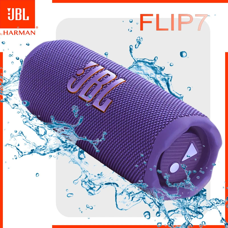 JBL Flip 7 Waterproof Bluetooth Speaker - Mini HiFi Stereo Sound with Powerful Bass IP68 Wireless