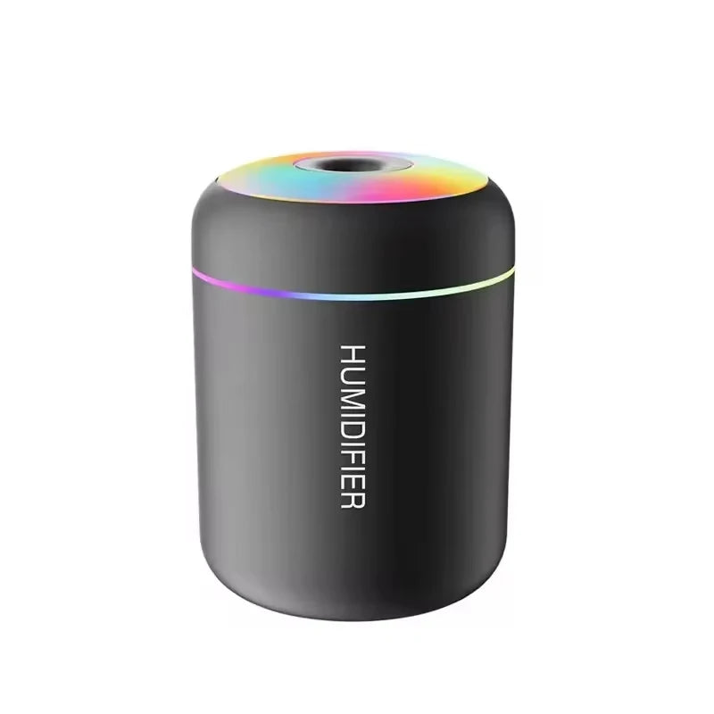 Diffuseur d'arômes et humidificateur USB 180 ml – Brumisateur d'huiles essentielles avec lumières d'ambiance colorées