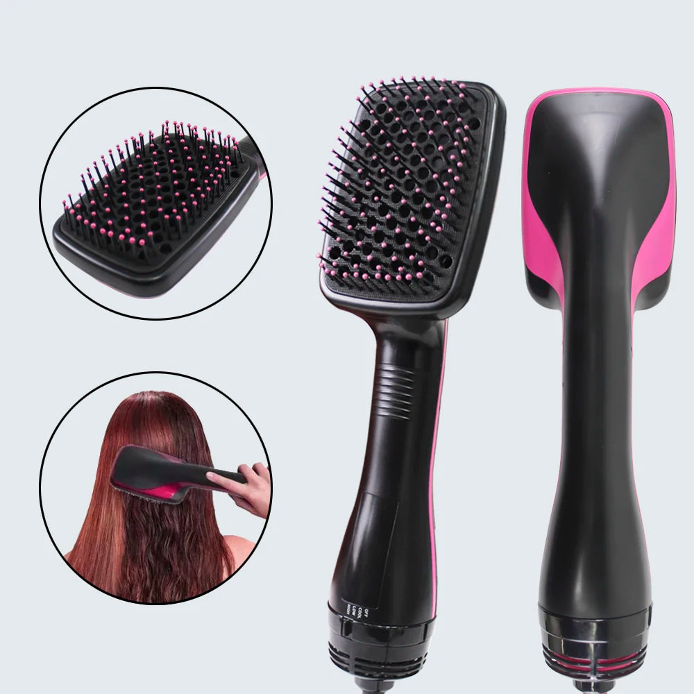 Brosse séchante à air chaud tout-en-un – Appareil de coiffage aux ions négatifs pour lisser, défroisser et donner du volume