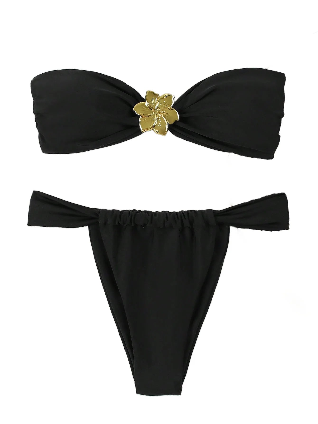 Conjunto de bikini push-up sin tirantes Sexy 2026 - Traje de baño de tanga brasileña para mujer