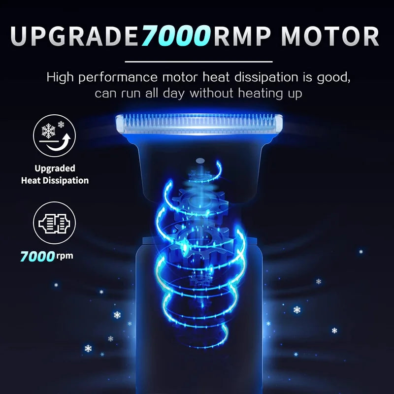T9 Electric Hair Clipper & Beard Trimmer for Men – Professional Rechargeable Barber Shaving Machine