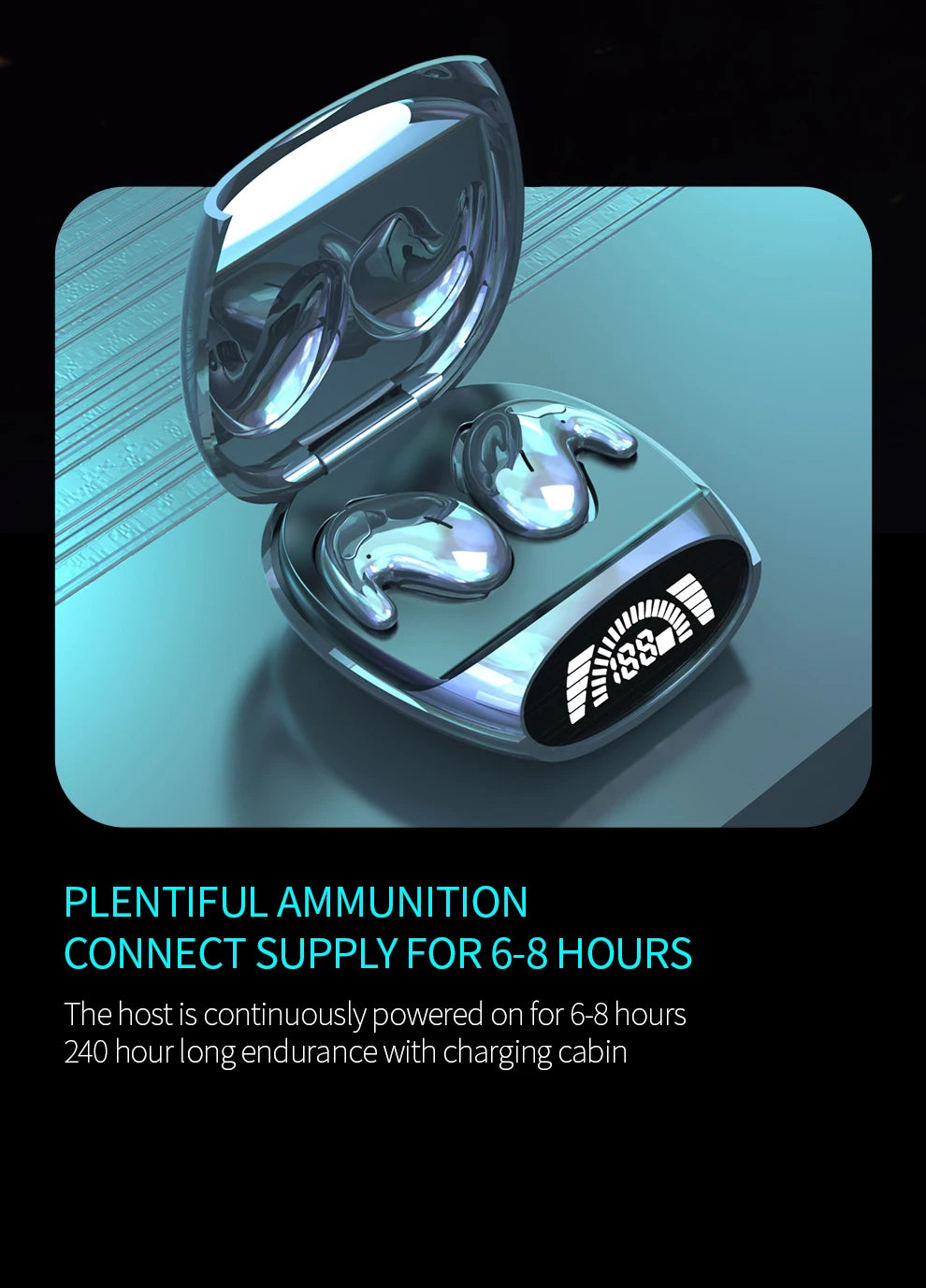 VIVO Sleep Invisible Earbuds Tiny Headphones Hidden Noise Cancelling Wireless Headsets Sports Stereo Bluetooth 5.3 Earphone