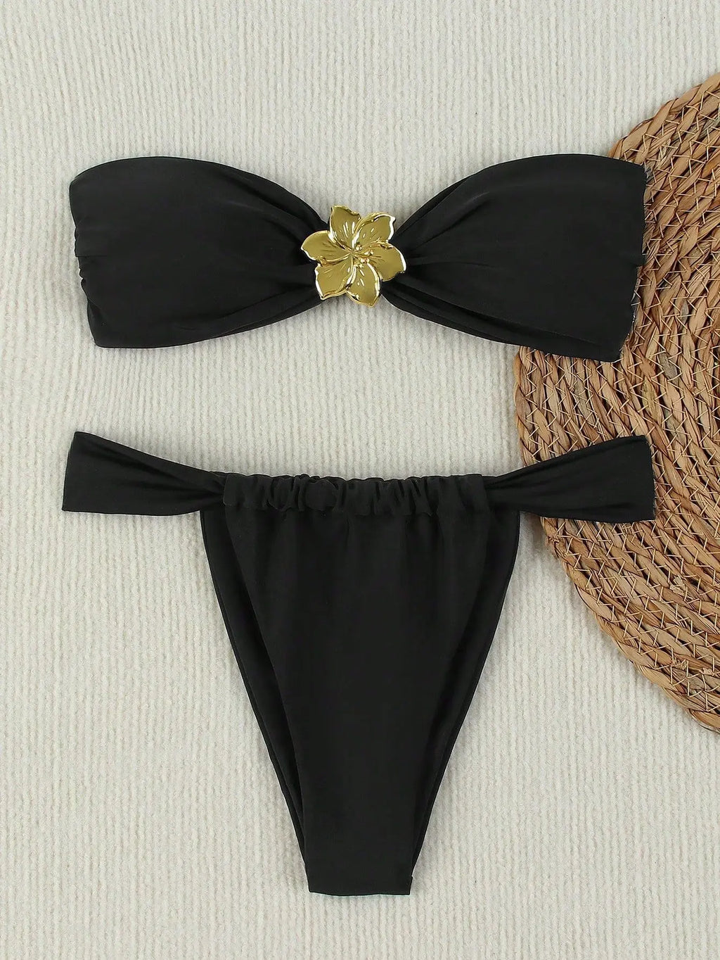 Conjunto de bikini push-up sin tirantes Sexy 2026 - Traje de baño de tanga brasileña para mujer