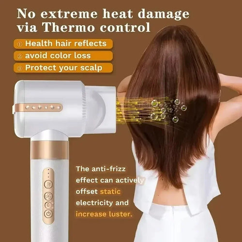 Sèche-cheveux professionnel 7-en-1 et brosse soufflante multi-coiffage – Moteur haute vitesse, technologie à ions négatifs
