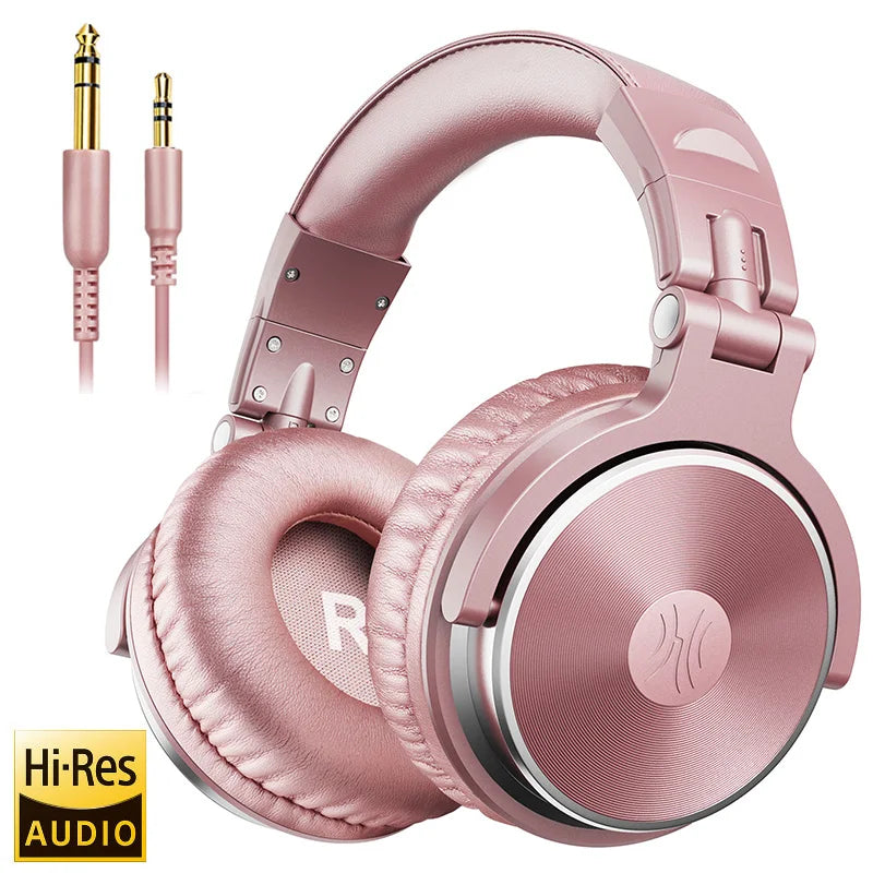 OneOdio Pro Wired Studio Headphones – Over Ear DJ & Gaming Headset with Microphone
