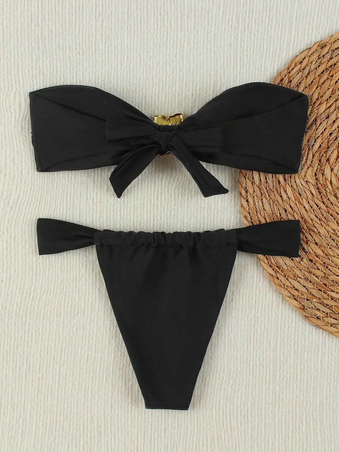 Conjunto de bikini push-up sin tirantes Sexy 2026 - Traje de baño de tanga brasileña para mujer