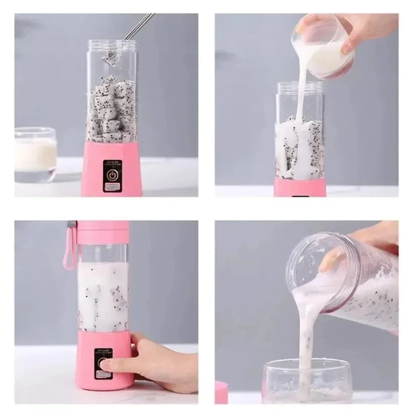 Nuevo exprimidor eléctrico portátil, mini licuadora recargable, batidora de frutas, máquina para hacer batidos para el hogar y la cocina