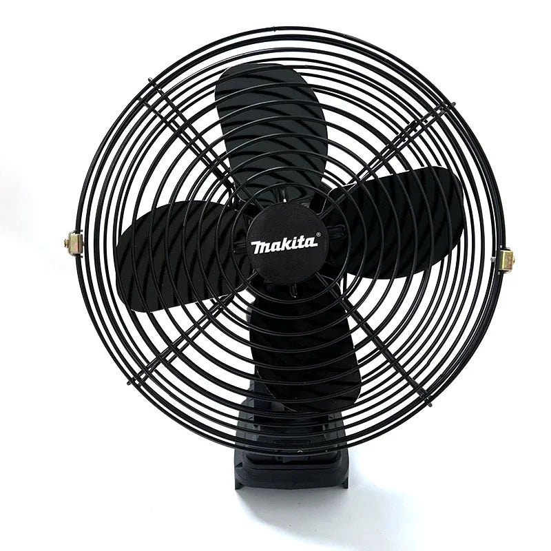 Makita Camping Fan 8 Inches Wireless Outdoor Fishing Desktop Portable Metal Fan Strong Wind Fan Fit Makita 18V 20V Battery