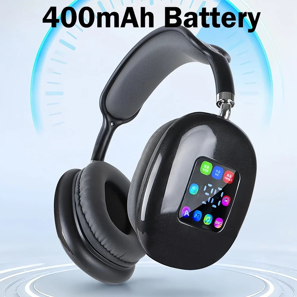 KEBIDUMEI Bluetooth 5.3 Wireless Headphones – ANC HiFi Stereo Over-Ear Headset with LED Display & FM Radio