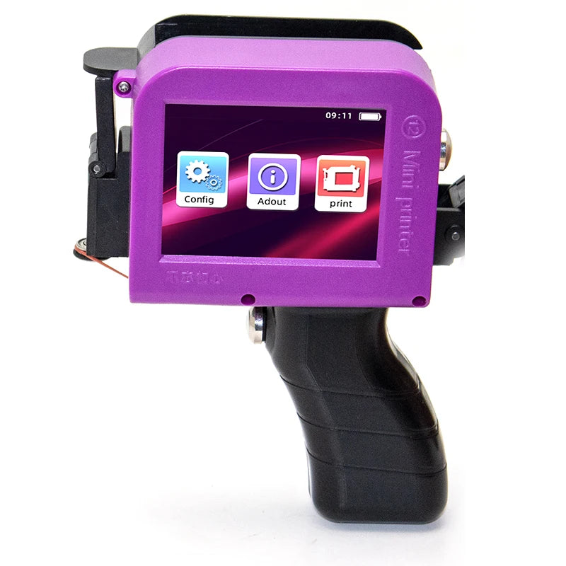 Small Portable Handheld Inkjet Label Printer QR Code Logo Date Text Intelligent Printing Equipment Metal Plastic Permanent Color