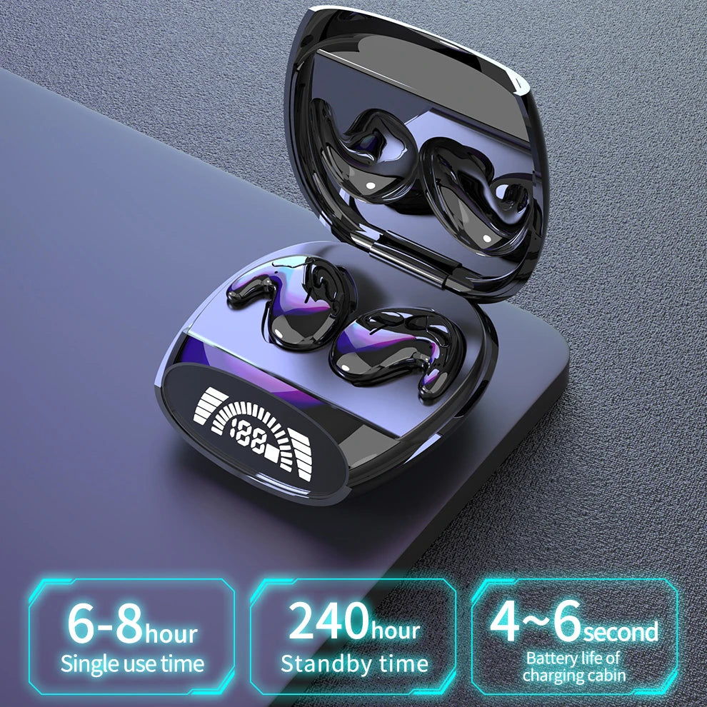 VIVO Sleep Invisible Earbuds Tiny Headphones Hidden Noise Cancelling Wireless Headsets Sports Stereo Bluetooth 5.3 Earphone