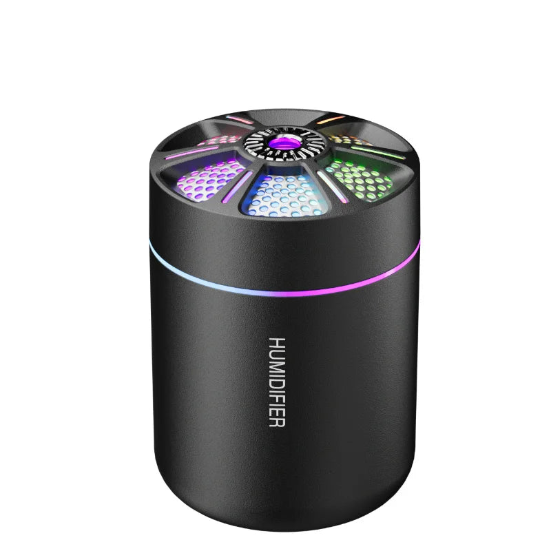 Diffuseur d'arômes et humidificateur USB 180 ml – Brumisateur d'huiles essentielles avec lumières d'ambiance colorées