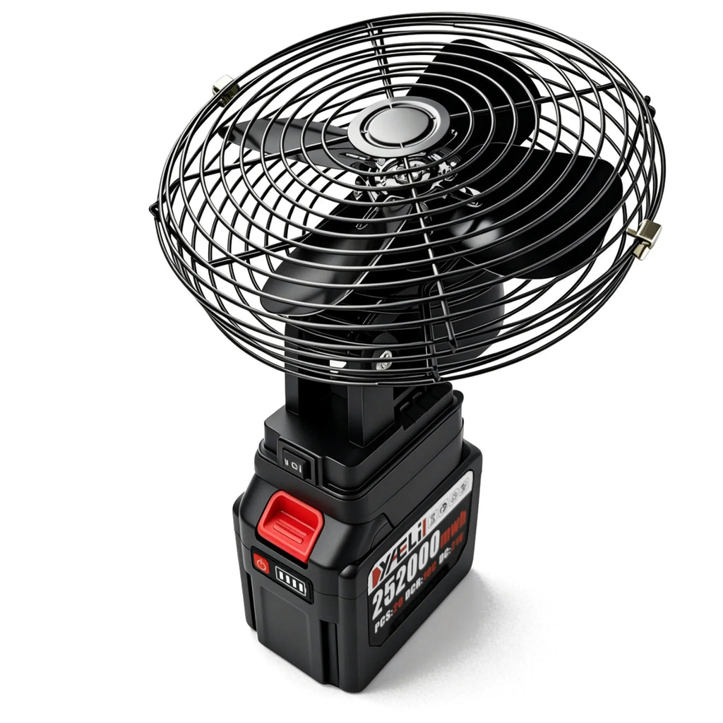 18V Cordless Battery Powered Fan – Portable Strong Wind Camping & Outdoor Fan (Compatible with Makita Battery)