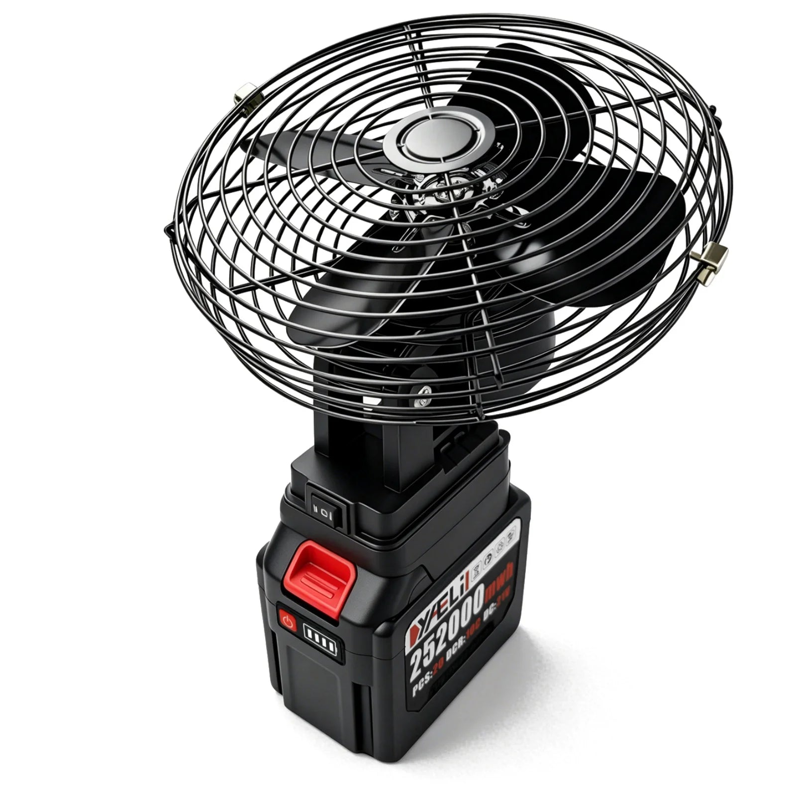 18V Cordless Battery Powered Fan – Portable Strong Wind Camping & Outdoor Fan (Compatible with Makita Battery)