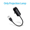 Lampe projecteur planétaire à connexion USB directe et diapositives de projection – Éclairage d'ambiance LED pour Halloween et Noël