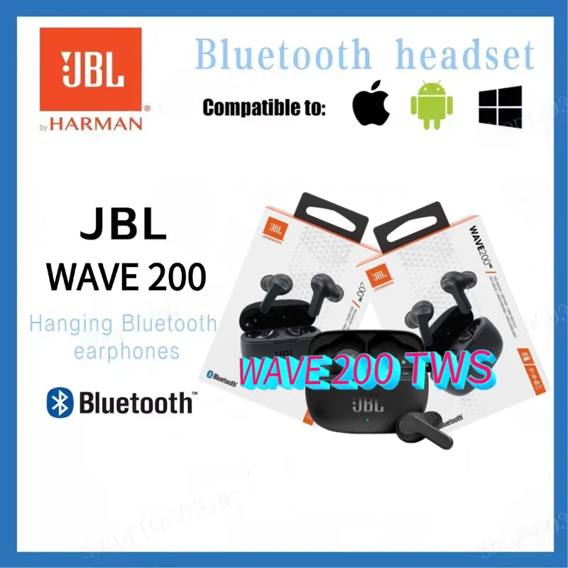 JBL Wave 200TWS True Wireless Earbuds – Bluetooth 5.0 In-Ear Sports Headphones with Mic