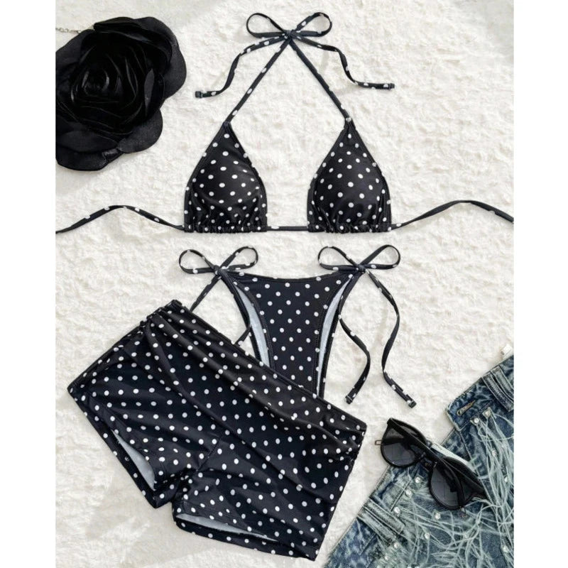 Women's 3-Piece Bikini Set – Sexy Brazilian Swimsuit for Beach & Pool