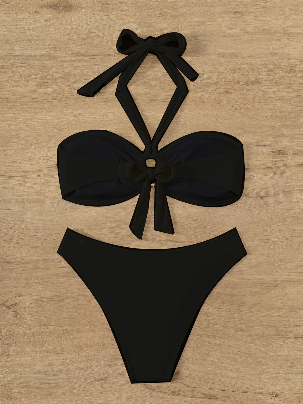 Conjunto de bikini push-up sin tirantes Sexy 2026 - Traje de baño de tanga brasileña para mujer