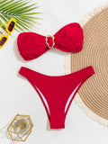 Conjunto de bikini push-up sin tirantes Sexy 2026 - Traje de baño de tanga brasileña para mujer