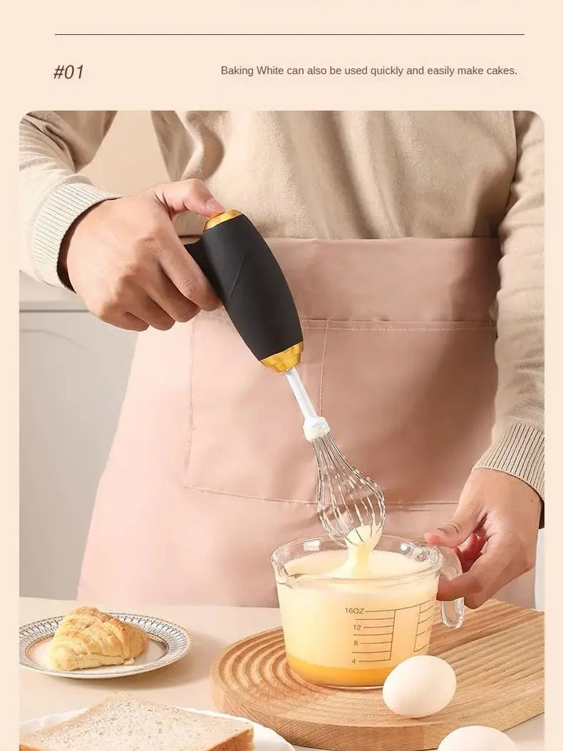 Batidora eléctrica inalámbrica para crema, mezclador eléctrico recargable de 3 velocidades para masa, batidor de huevos, herramienta de cocina, batidora de alimentos
