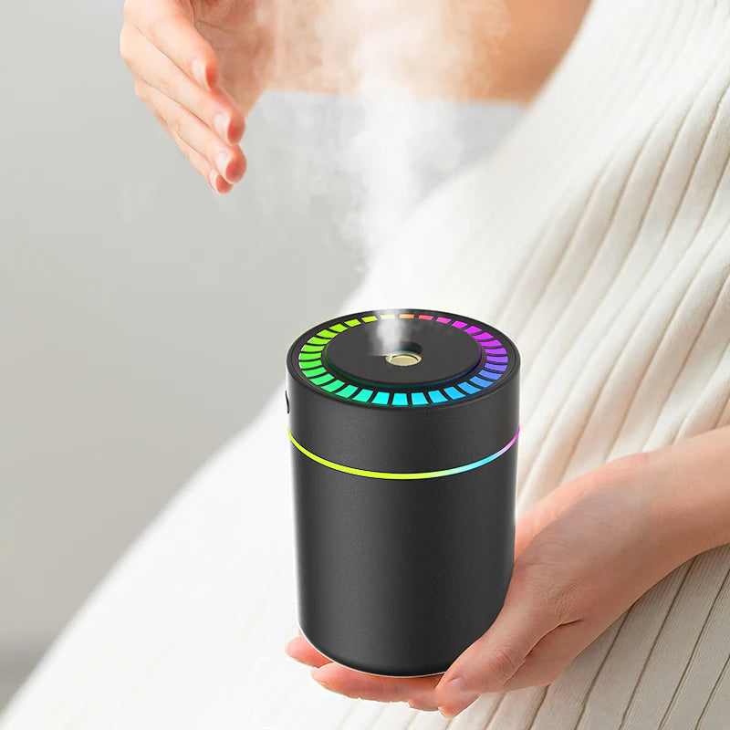 Powerful and Efficient Air Humidifier 180ML Aromatherapy Aroma Diffuser Essential Oil with Colorful Lights for Home Car Bedroom