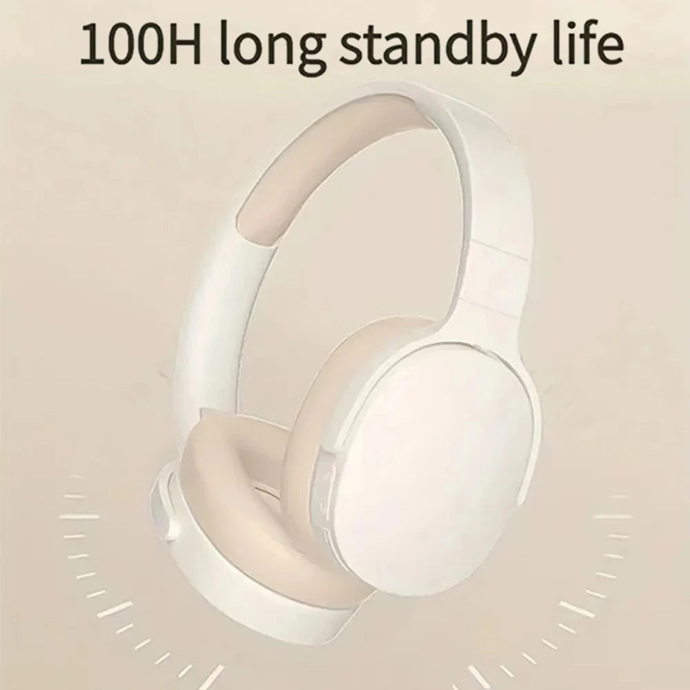 Wireless Bluetooth 5.3 Gaming Headphones – Noise Cancelling Foldable Headset with Microphone