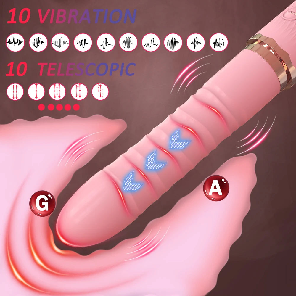 Rechargeable Personal Body Massager – Dual Motor Heating Device for Intimate Wellness
