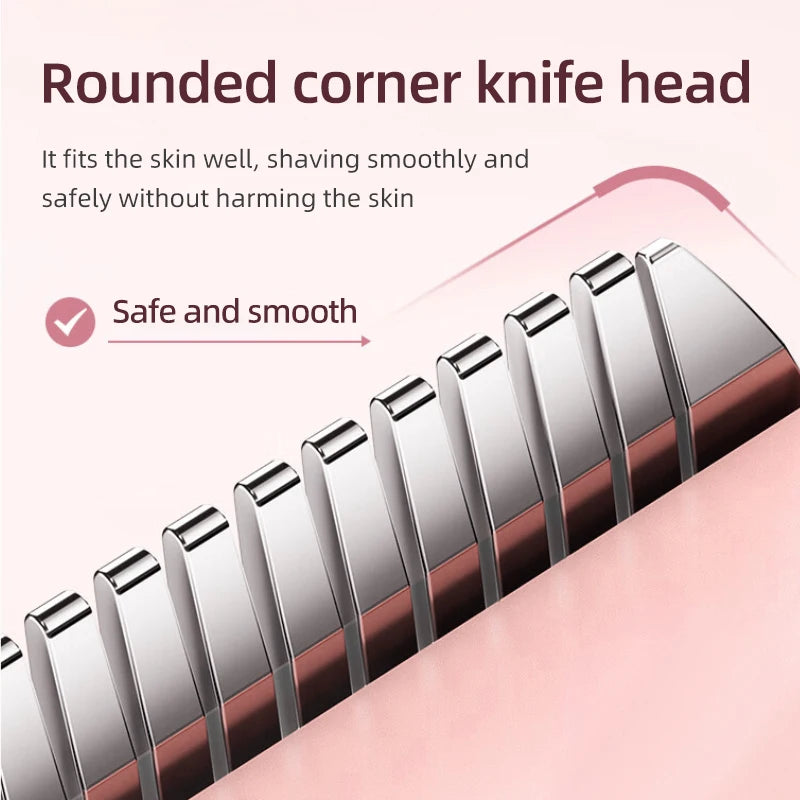 Women Electric Epilator – Rechargeable Dual Head Hair Removal Device for Body Grooming & Smooth Skin Care