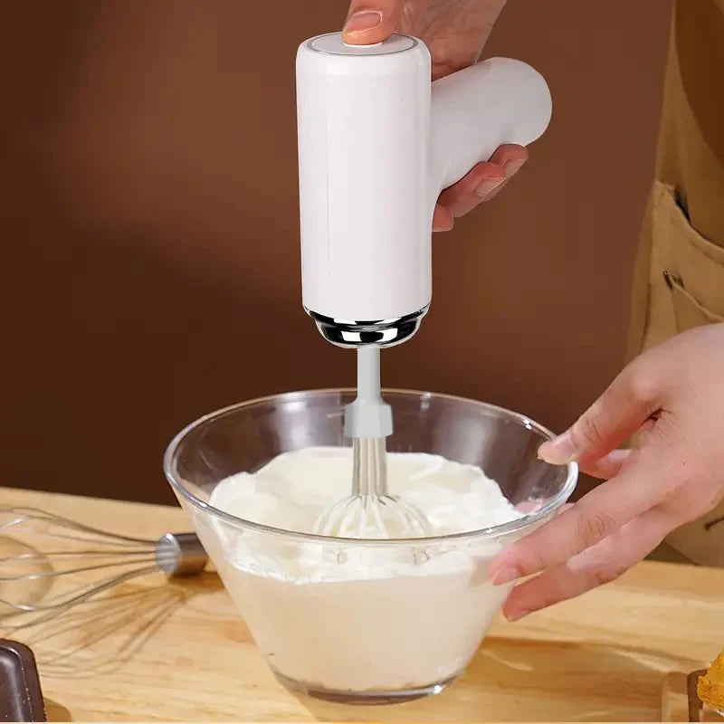 Batidora eléctrica inalámbrica para crema, mezclador eléctrico recargable de 3 velocidades para masa, batidor de huevos, herramienta de cocina, batidora de alimentos