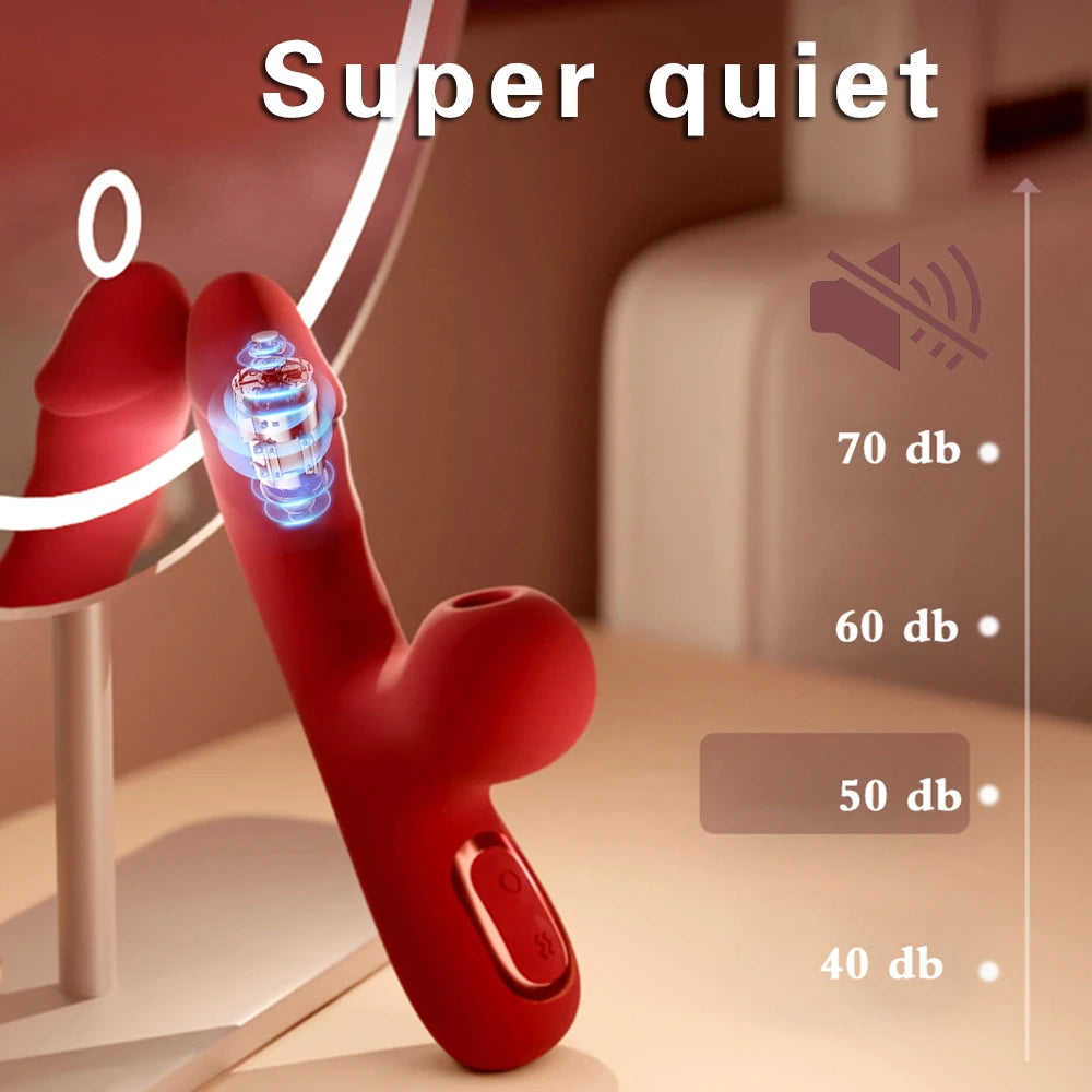 Sucking Vibrator Heating G Spot Vibrating Dildo Massager Vibrator Sucking Clit Stimulator Female Masturbator Sex Toys for Women