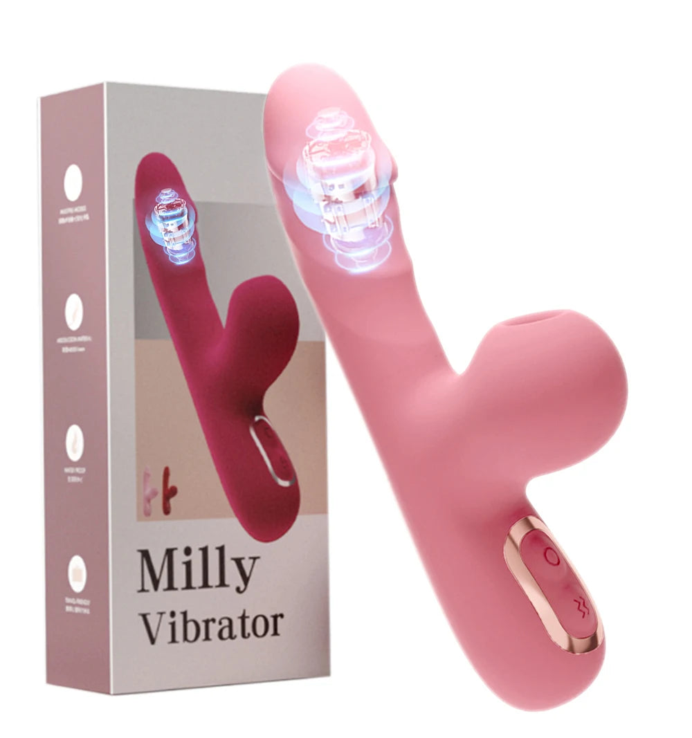 Sucking Vibrator Heating G Spot Vibrating Dildo Massager Vibrator Sucking Clit Stimulator Female Masturbator Sex Toys for Women