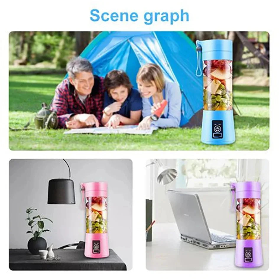 Nuevo exprimidor eléctrico portátil, mini licuadora recargable, batidora de frutas, máquina para hacer batidos para el hogar y la cocina
